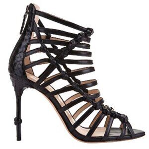 ALEXANDRE BIRMAN black strappy stiletto heels